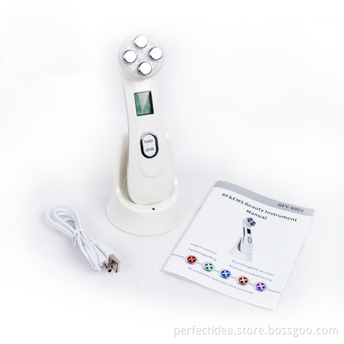 BP9902 portable radio frequency RF face lift device for fine line removel instantly home use with photo dynamic therapy
